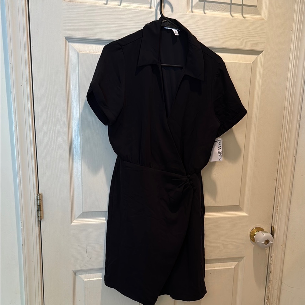 Stylish Black Wrap Dress